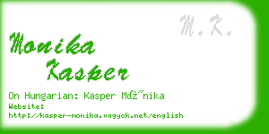 monika kasper business card